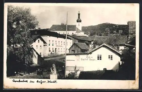 AK Arnbruck, Partie am Gasthof Geiger