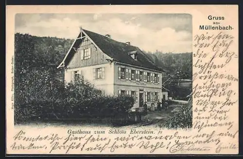 AK Müllenbach / Baden-Baden, Gasthaus zum Schloss Eberstein