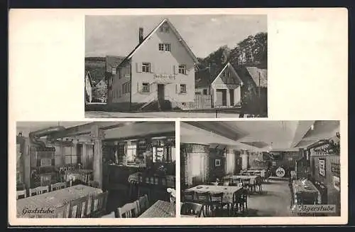 AK Waldprechtsweier bei Rastatt, Gasthaus und Metzgerei zum Adler, Bes. Robert Hitscherich