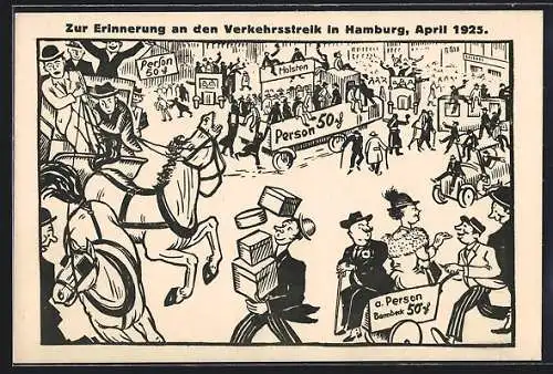 AK Hamburg, Erinnerung an den Verkehrsstreik 1925