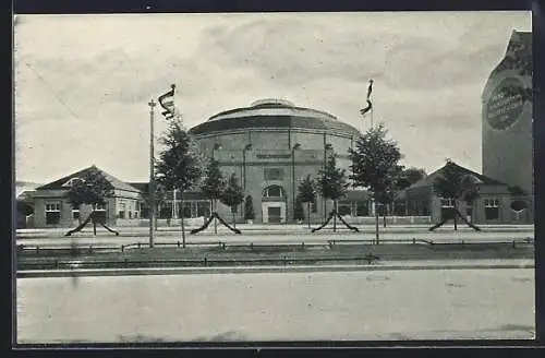 AK Berlin-Charlottenburg, Rundbau Panorama Caub an der Bismarckstrasse 92-95