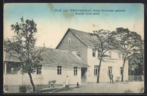 AK Haarberg, Gasthaus Weidmannsruh, Bes. Ernst Jauch