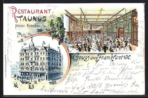 AK Frankfurt /Main, Restaurant Taunus (Inh. H. Kreuzer)