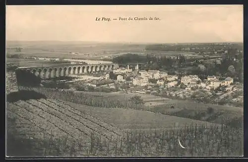 AK Le Pecq, Pont du Chemin de fer