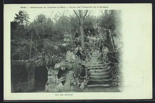 AK Carrières-sous-Bois, Home-Sanatorium, Villas des Terrasses de Saint-Germain, Vue des Grottes