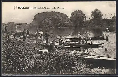 AK Houilles, Rives de la Seine-Le Passeur