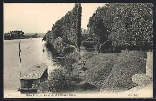 AK Mantea, La Seine et l`Ile aux Dames