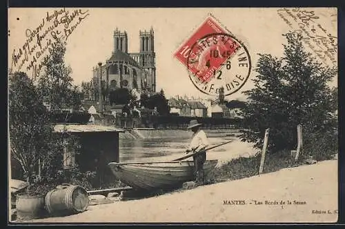 AK Mantes, Les Bords de la Seine