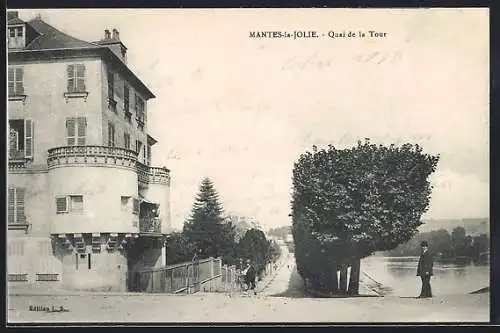 AK Mantes-la-Jolie, Quai de la Tour