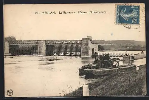 AK Meulan, Le Barrage et l`Ècluse d`Hardricourt