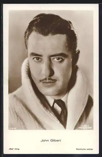 AK John Gilbert, Schauspieler-Portrait