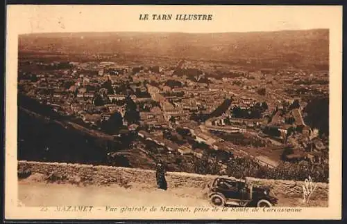 AK Mazamet, Vue gènèrale, prise de la Route de Carcassonne