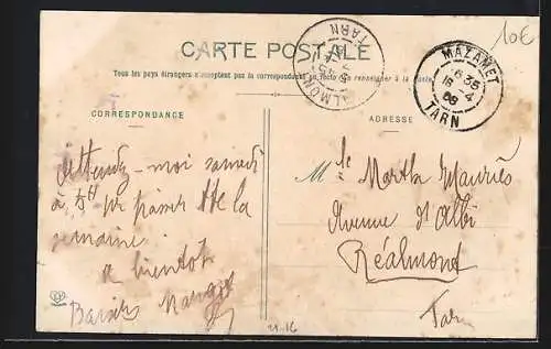 AK Mazamet, La Place et la Cathèdrale