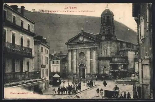 AK Mazamet, La Place et la Cathèdrale