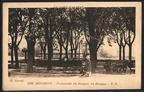 AK Realmont, Promenade du Bosquet. Le Kiosque