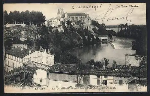 AK Lavaur, la cathédrale Saint-Alain et les bords de l'Agoût