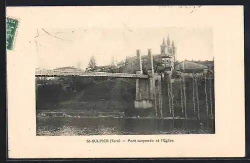 AK St-Sulpice, Pont suspendu et l`Eglise