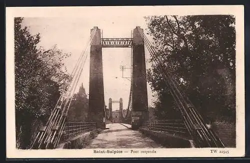 AK Saint-Sulpice, Pont suspendu