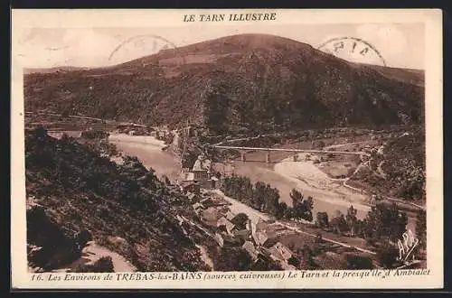 AK Trèbas-les-Bains, Le Tarn et la presquile d`Ambialet