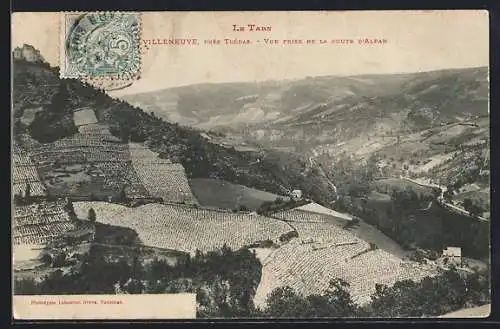 AK Villeneuve, Vue prise de la Route D`Alban