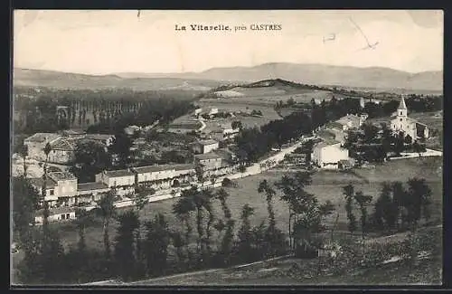 AK La Vitarelle prés Castres, Panorama von einem Berg aus