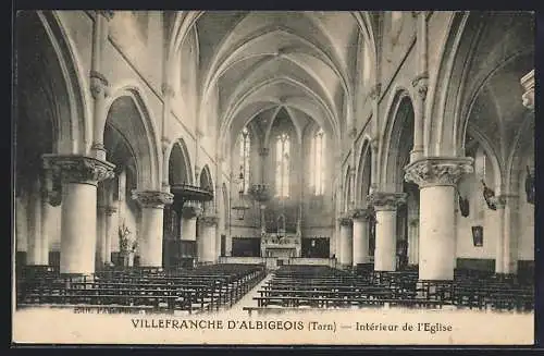 AK Villefranche D`Albigeois, Intèrieur de l`Eglise