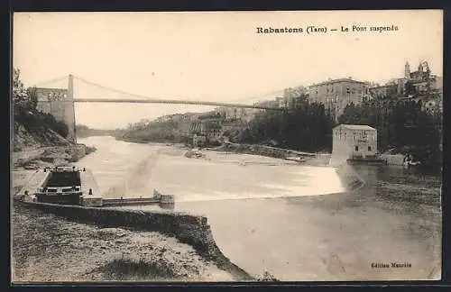 AK Rabastens, le pont-suspendu