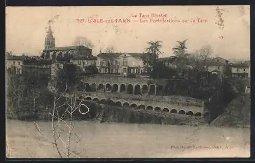 AK Lisle-sur-Tarn, Les Fortifications sur le Tarn