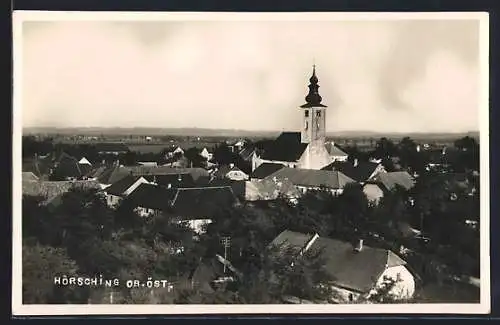 AK Hörsching /Ob.-Ö., Ortsansicht aus der Vogelschau