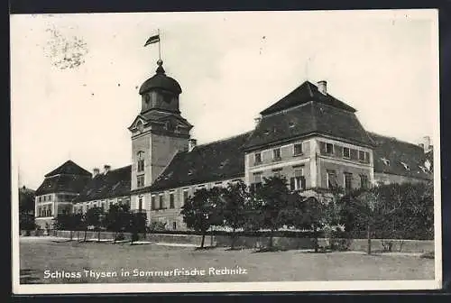 AK Rechnitz, vor dem Schloss Thyssen