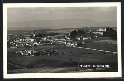 AK Bernstein i. Burgenland, Totalansicht aus der Vogelschau