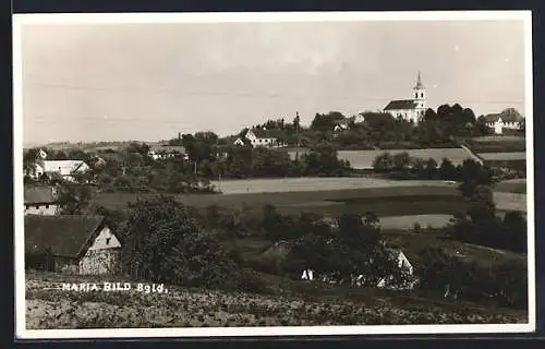 AK Maria Bild i. Burgenland, Ortsansicht von einem Berg aus