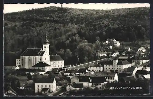 AK Lockenhaus i. Burgenland, Ortsansicht mit Kirche