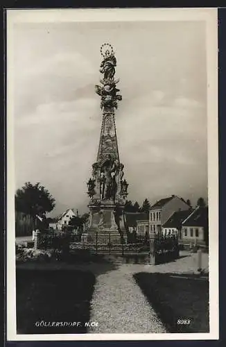 AK Göllersdorf /N.-Ö., Blick zur Mariensäule