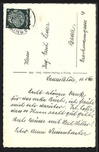 AK Lassnitzhöhe, Hauptfront der Heilanstalt