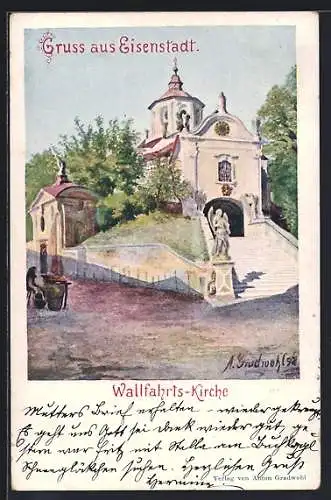 Künstler-AK Eisenstadt, Wallfahrts-Kirche