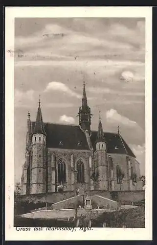 AK Mariasdorf /Bgld., Blick zur Kirche