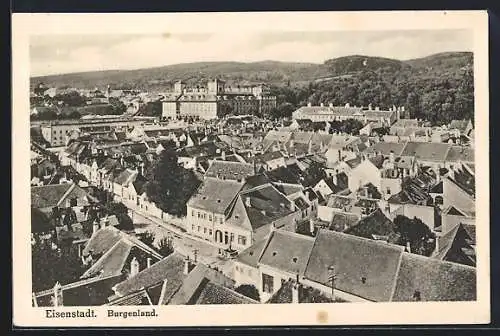 AK Eisenstadt /Burgenland, Ortsansicht aus der Vogelschau