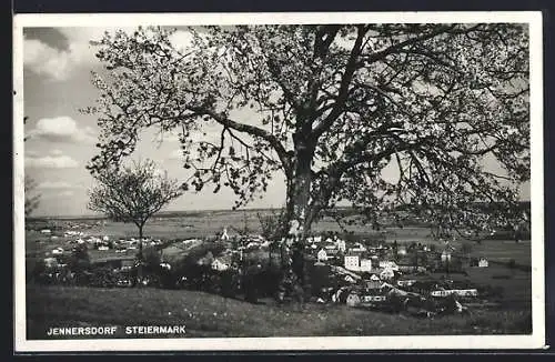 AK Jennersdorf, Fernblick zur Ortschaft