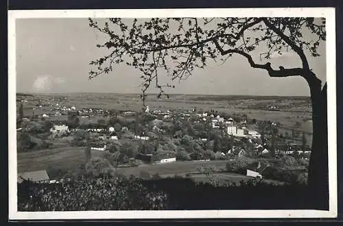 AK Jennersdorf /Burgld., Gesamtansicht von einem Berg aus