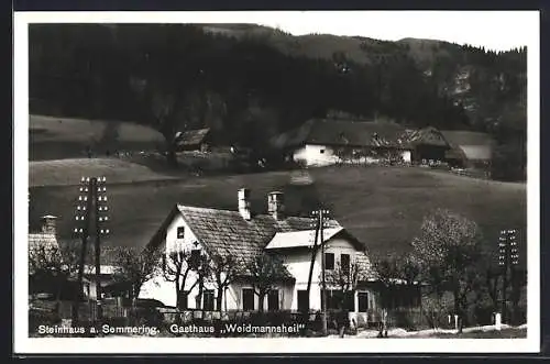 AK Steinhaus am Semmering, Gasthaus Weidmannsheil