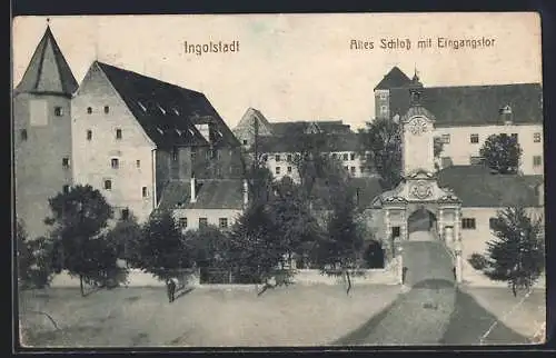 AK Ingolstadt, Altes Schloss mit Eingangstor