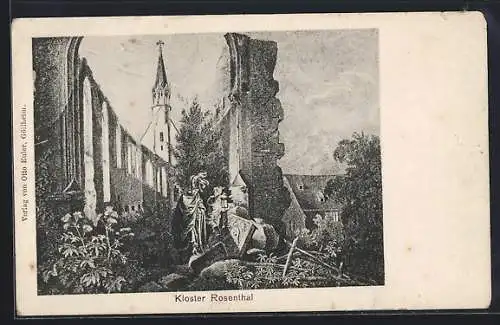 Künstler-AK Kerzenheim, Kloster Rosenthal