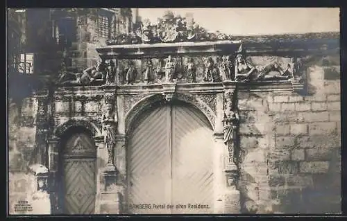 AK Bamberg, Portal der alten Residenz