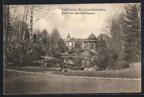 AK Kirchheimbolanden, Partie aus dem Schlossgarten