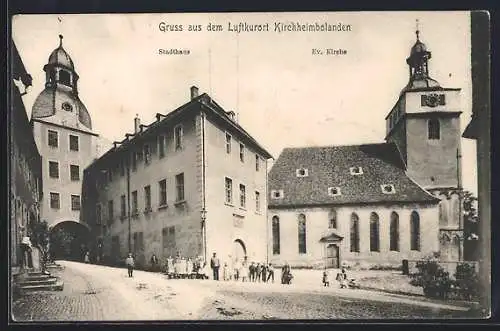 AK Kirchheimbolanden, Evangelische Kirche und Stadthaus