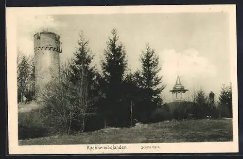 AK Kirchheimbolanden, Schillerhain mit Turm