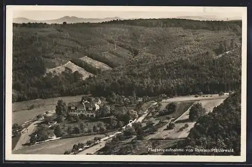 AK Ramsen /Pfälzerwald, Ferienheim der Stadtgemeinde Ludwigshafen, Fliegeraufnahme