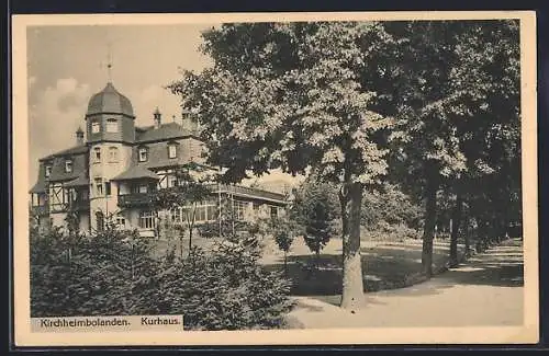 AK Kirchheimbolanden, Kurhaus mit Promenadenallee