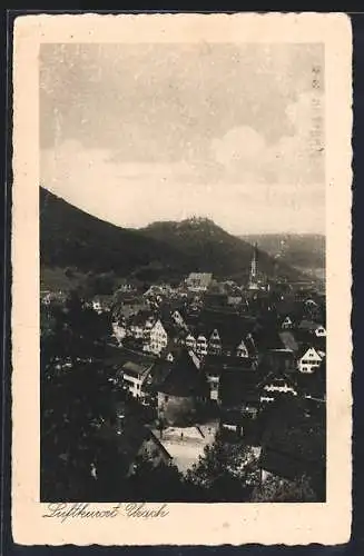 AK Bad Urach, Ortsansicht mit Stadtturm